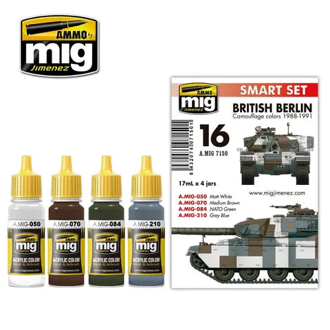 Ammo Paint, British Berlin Camouflage Colours 1988-1991 Set