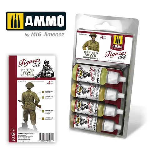 Ammo Paint, British Uniforms Wwii. Figures Set