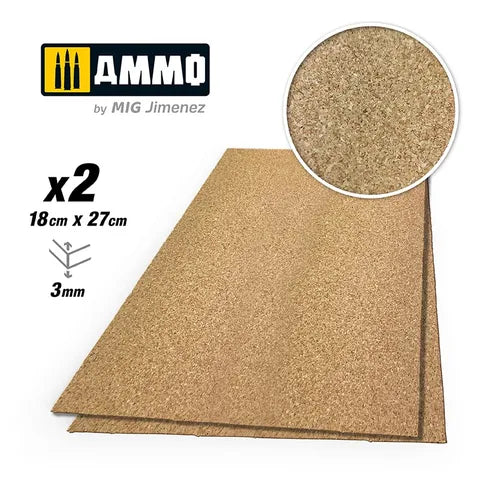 Ammo Paint, CREATE CORK Fine Grain (3mm)2pcs
