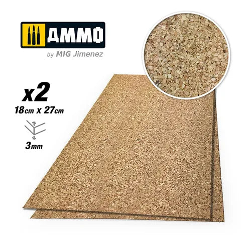 Ammo Paint, CREATE CORK Medium Grain (3mm) 2pcs