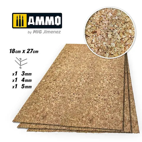 Ammo Paint, CREATE CORK Thick Grain Mix(3-5mm) 1pc each