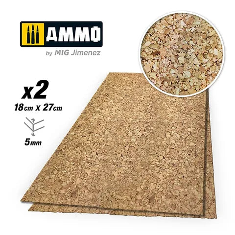 Ammo Paint, CREATE CORK Thick Grain (5mm) 2pcs