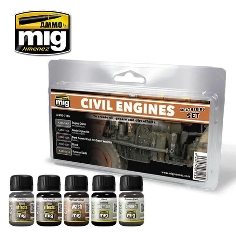 Ammo Paint, Civil Engines Weathering Set