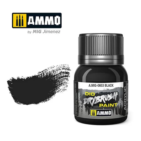 Ammo Paint, DRYBRUSH Black Brown 40mL