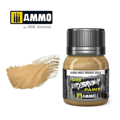 Ammo Paint, DRYBRUSH Bright Gold 40mL