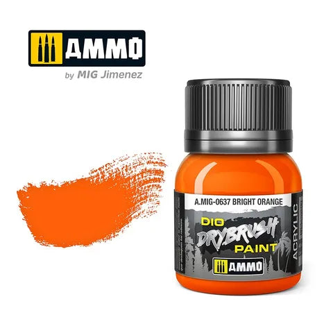 Ammo Paint, DRYBRUSH Bright Orange 40mL