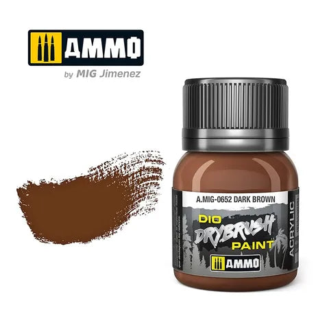 Ammo Paint, DRYBRUSH Dark Brown 40mL