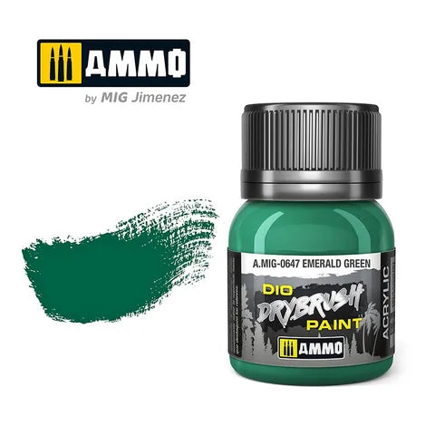 Ammo Paint, DRYBRUSH Emerald Green 40mL