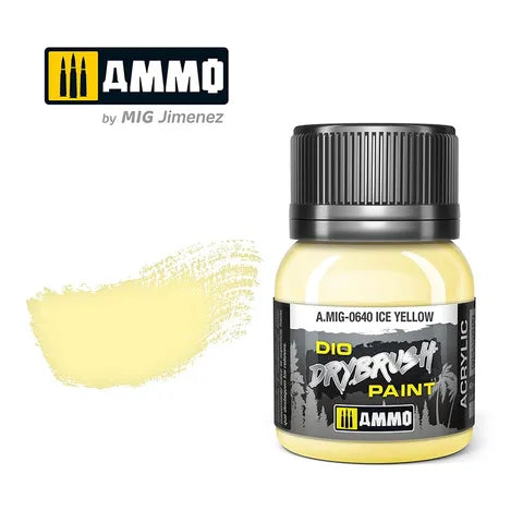 Ammo Paint, DRYBRUSH Ice Yellow 40mL