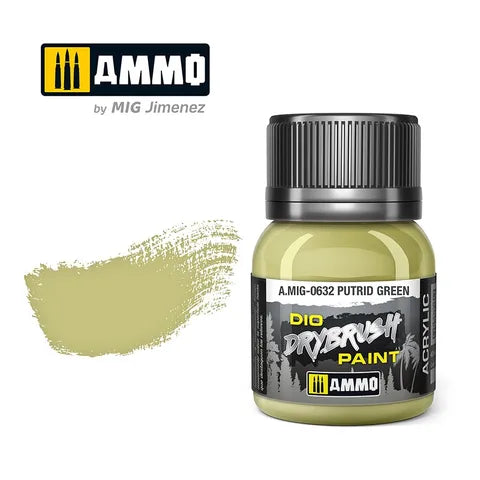 Ammo Paint, DRYBRUSH Putrid Green 40mL