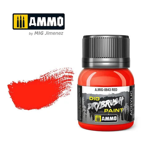 Ammo Paint, DRYBRUSH Red 40mL