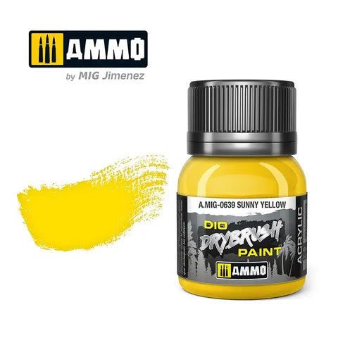 Ammo Paint, DRYBRUSH Sunny Yellow 40mL