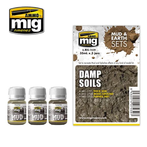 Ammo Paint, Damp Soils Set