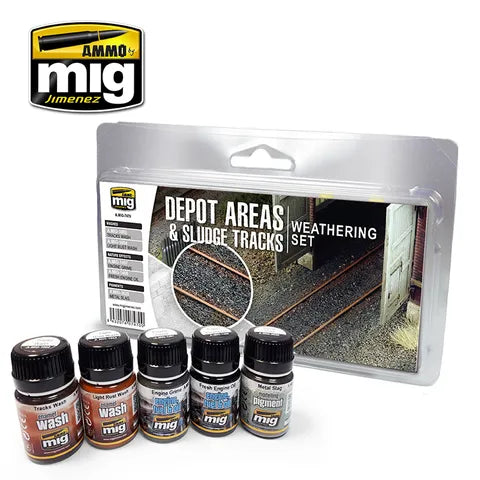 Ammo Paint, Depot Areas - Sludge TracksWeathering Set