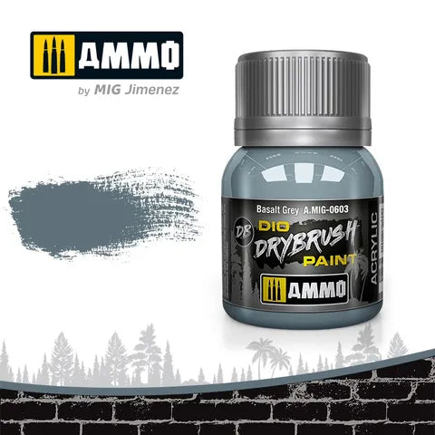 Ammo Paint, Drybrush Basalt Grey 40ml