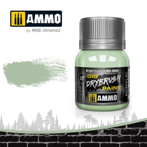 Ammo Paint, Drybrush Bright Green 40ml