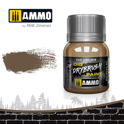 Ammo Paint, Drybrush Earth 40ml