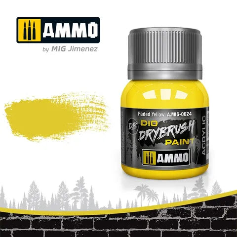 Ammo Paint, Drybrush Faded Yellow 40ml