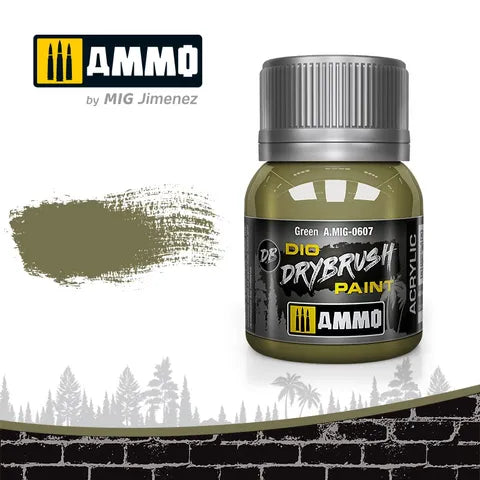 Ammo Paint, Drybrush Green 40ml