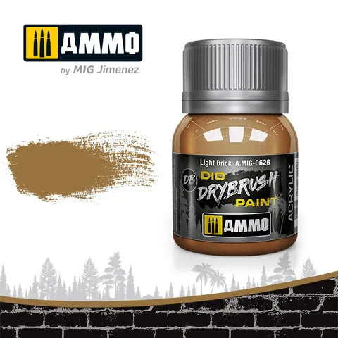 Ammo Paint, Drybrush Light Brick 40ml