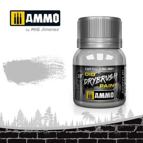 Ammo Paint, Drybrush Light Grey 40ml