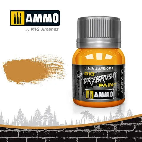 Ammo Paint, Drybrush Light Rust 40ml