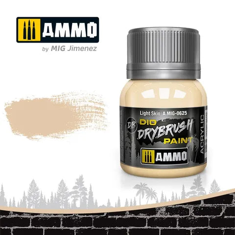 Ammo Paint, Drybrush Light Skin 40ml