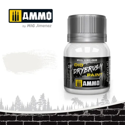 Ammo Paint, Drybrush White 40ml