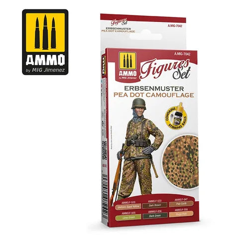 Ammo Paint, Erbsenmuster Pea Dot Camouflage Figures Set