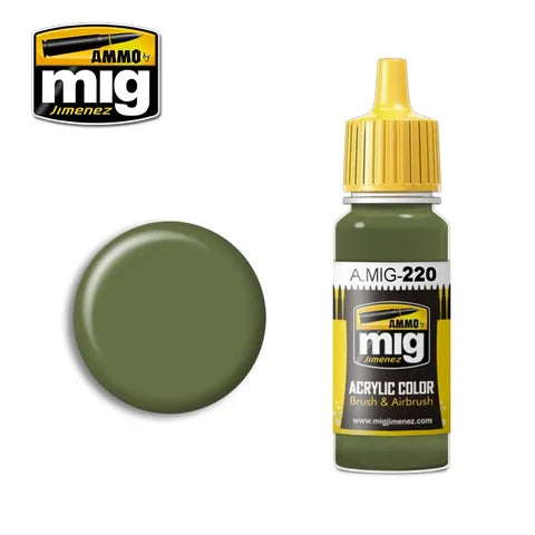 Ammo Paint, FS34151 Zinc Chromate Green(Interior Green) 17ml