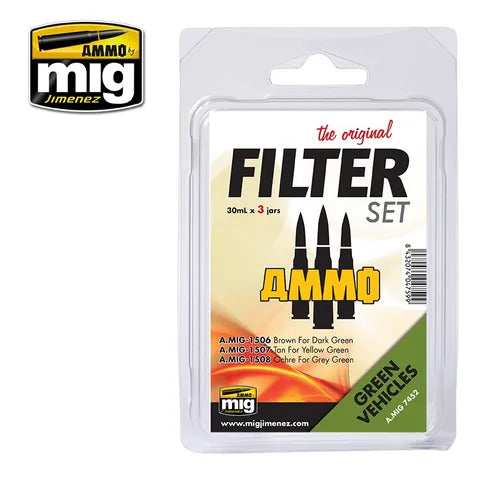 Ammo Paint, Filter Set For Green Vehicles