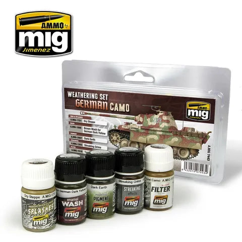 Ammo Paint, German Camo Weathering Set