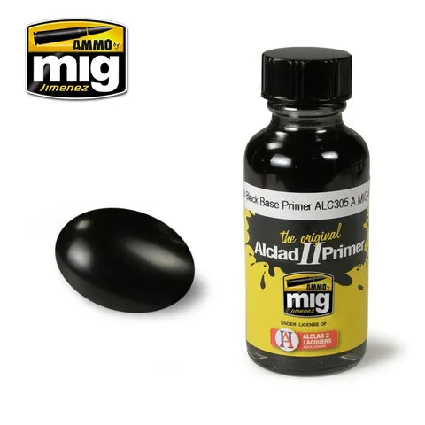 Ammo Paint, Gloss Black Base Primer ALC305 Alclad Metal 30ml