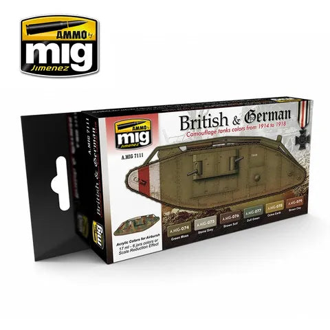 Ammo Paint, I Ww British & German Colours Set