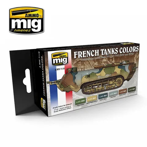 Ammo Paint, I Ww & Ww French CamouflageColours Set