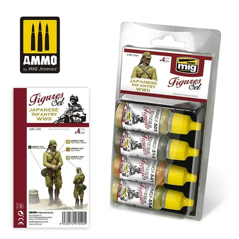 Ammo Paint, Japanese Infantry WWII Figures Set