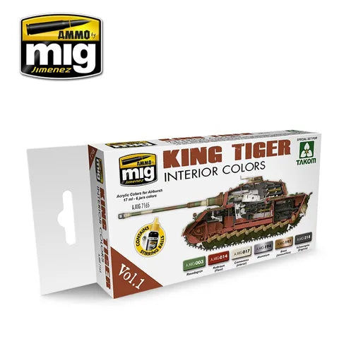 Ammo Paint, King Tiger Interior Colour (Special Takom Edition) Vol.1 S