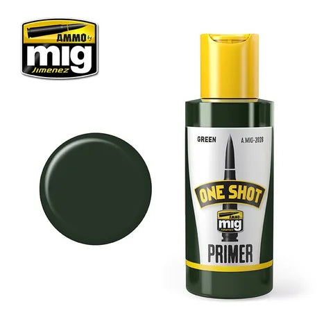 Ammo Paint, One Shot Primer Green 60ml