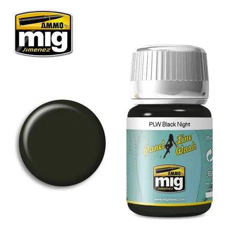 Ammo Paint, Plw Black Night Wash 35ml
