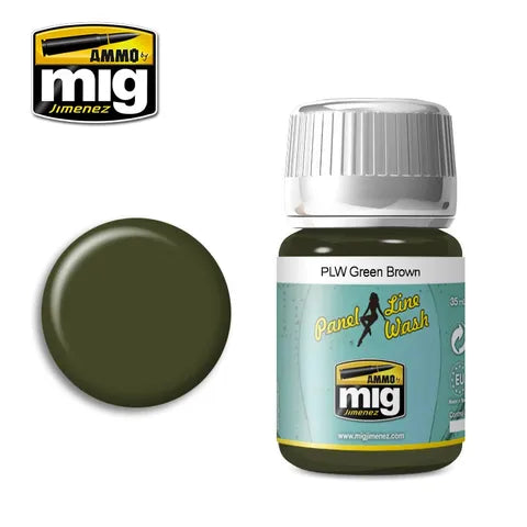 Ammo Paint, Plw Green Brown Wash 35ml