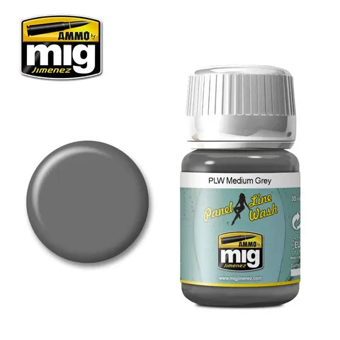 Ammo Paint, Plw Medium Grey Wash 35ml