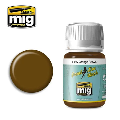 Ammo Paint, Plw Orange Brown Wash 35ml