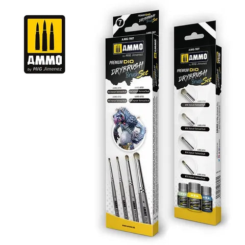 Ammo Paint, Premium Dio Drybrush Set (4)5ml