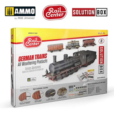 Ammo Paint, RAIL SOLUTION BOX #01 GERMAN TRAINS