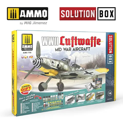 Ammo Paint, SOLUTION BOX #18 WWII Luftwaffe Mid War Aircraft