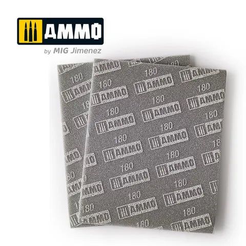 Ammo Paint, Sanding Sponge Sheet (180)2 pcs.