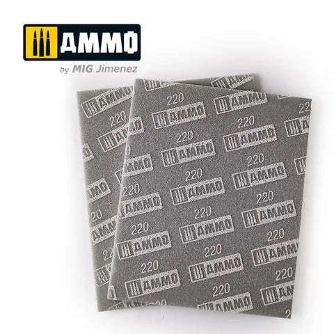 Ammo Paint, Sanding Sponge Sheet (220)2 pcs.