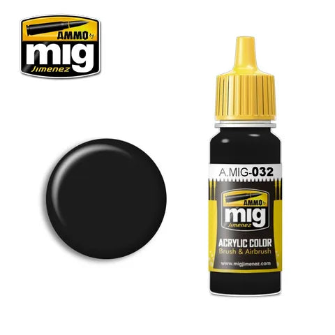 Ammo Paint, Satin Black 17ml