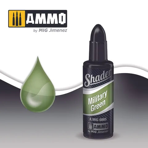 Ammo Paint, Shader Military Green 10ml