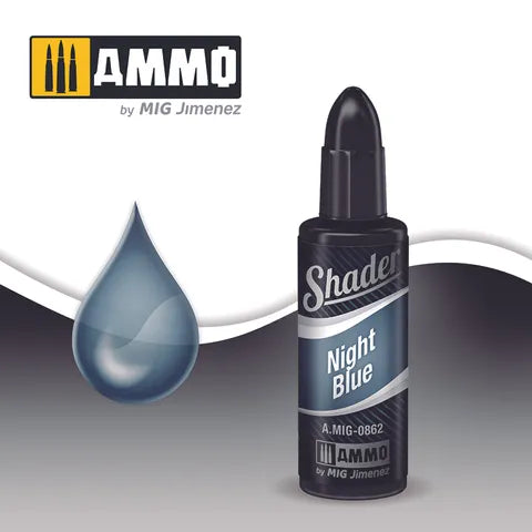 Ammo Paint, Shader Night Blue 10ml